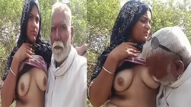 Indian Mature Two Aunty Outdoor Enjoying With Old Man 4 Clip – Indian porn video