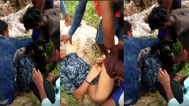 Indian Teen Girl Gangbang In Jungle – Outdoor Sex Video – Indian porn video
