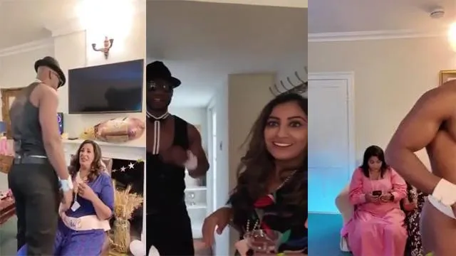 Multiple NRI Milf’s Entertaining With BBC Stripper – Indian porn video