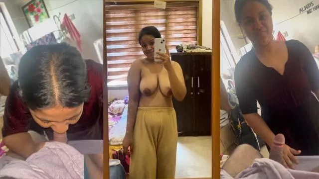 South School Teacher Squeezing Boobs Giving a Blowjob – Indian porn video