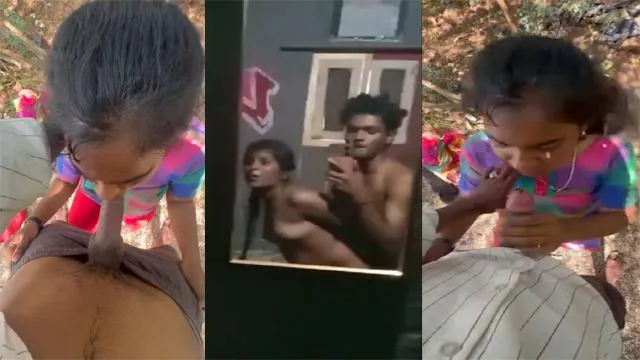 Tamil Cousin Teen Brother & Sister Outdoor Dick Fucking – Indian porn video
