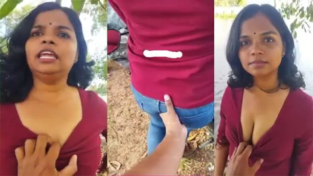 Tamil Shy Aunty Outdoor Rubbing Nude Captured – Indian porn video