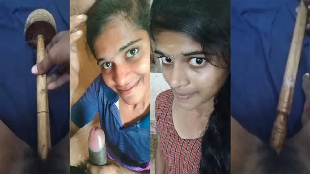 Tamil Teen Babe Bj & Sex Pussy Stick And A Brush – Indian porn video