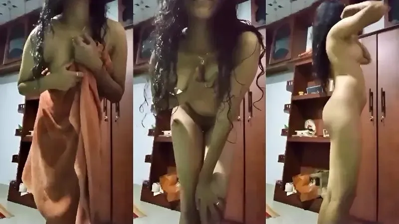 Bihari sexy girl record her after bath nude video – Indian porn video