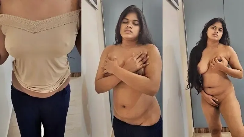Desi milf striping and show her nude body – Indian porn video