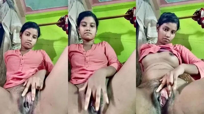 Horny desi village girl striping and fingering – Indian porn video