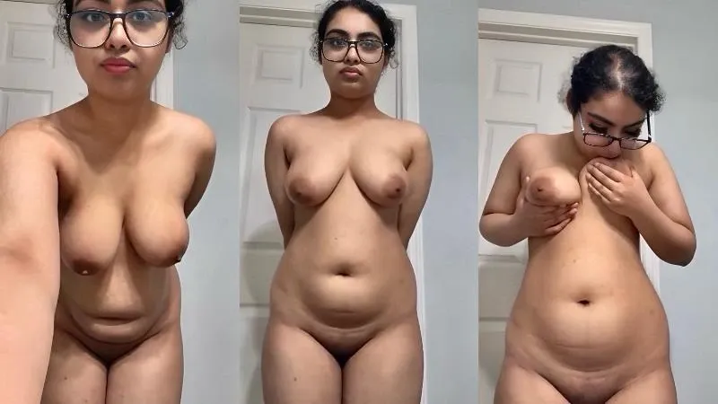 Hot NRI fully nude and rubbing her boobs – Indian porn video