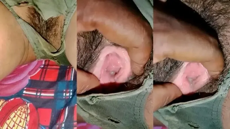 Husband showing his wife’s torn panties and her pussy – Indian porn video