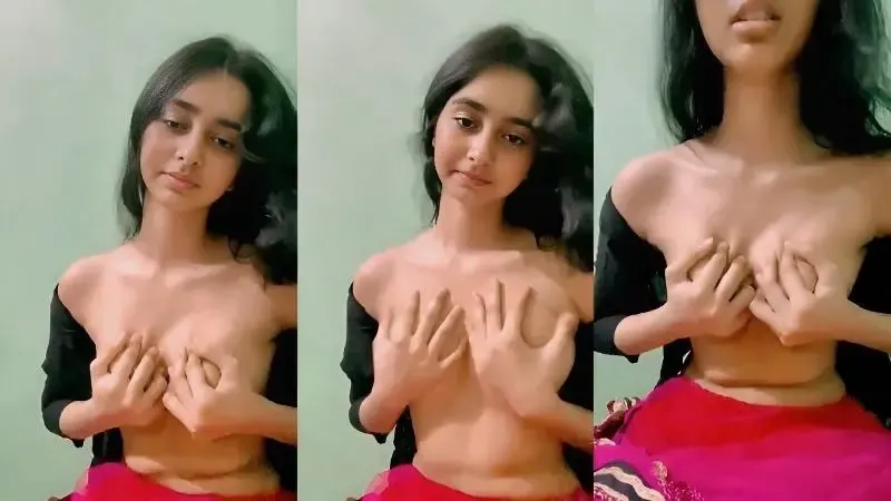 Indian desi gf boobs pressing with hot expression – Indian porn video