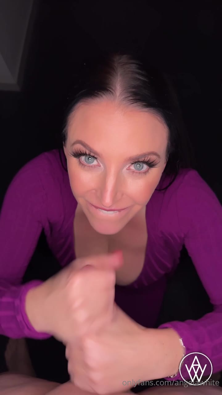 Onlyfans Angela White - Stroke Suck And Gag While Maintaining Intense Eye Contact
