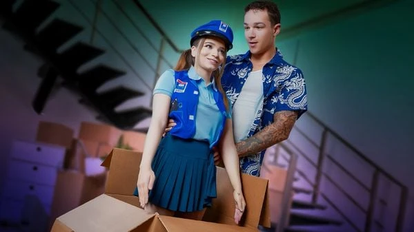 ExxxtraSmall - Selina Imai - “Why Did You Order a Sex Doll That Looks Like Me?!” Little Mailwoman Gets a Big Package
