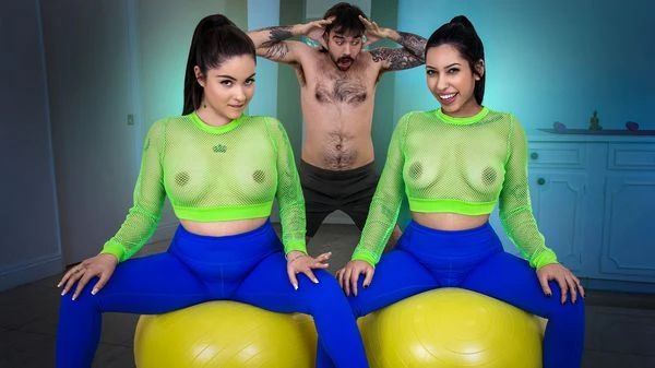 StepSiblings – Tara Bell, Raven Reverie – “Wanna See How Flexible We Are?” Hot Yoga Gets Hotter