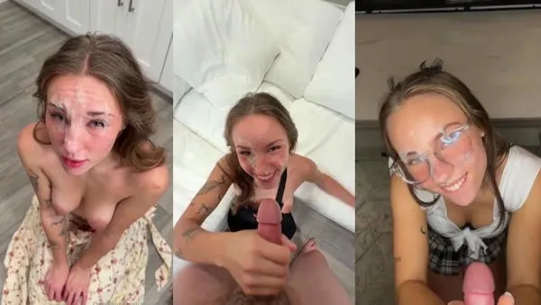 Anya Matusevich’s Facial Compilation - MyPornerLeak