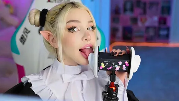 Elf Alice Delish ASMR Ear Licking And Kissing - MyPornerLeak Leak