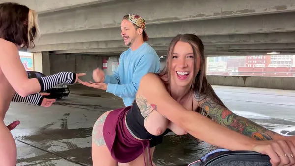 Mathema Kitten Rock Paper Scissors Challenge MFM Taking Turn On Her Pussy In The Parking Lot - MyPornerLeak