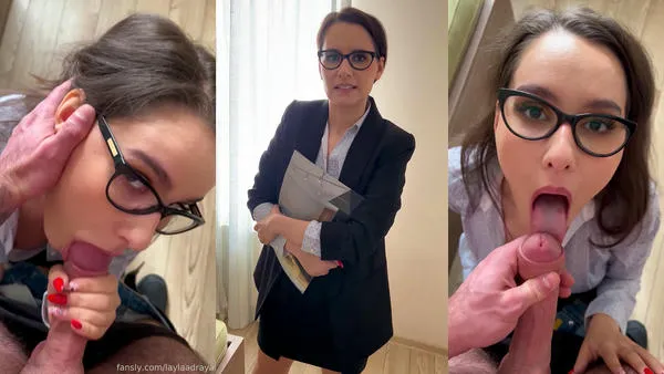 Realtor Laylaadraya Sucks Her Client’s Cock