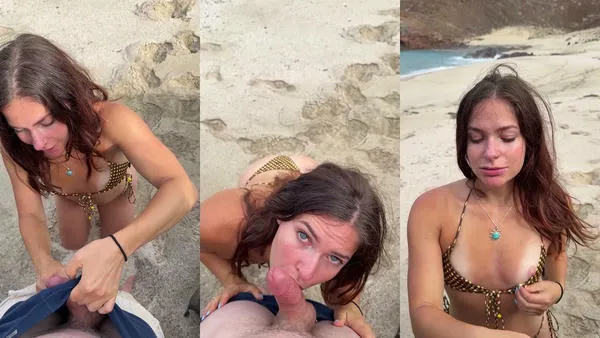 The Princess Jas Celebrating My Birthday By Sucking Rich Daddys Cock In The Private Beach