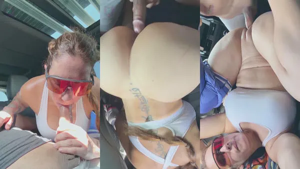 Yiny Leon Running Make My Pussy Sweaty And Let Stranger Suck It In The Car