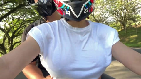 Picking Up My Favorite Client from Didi Without a Bra, I Convince Him and I S…