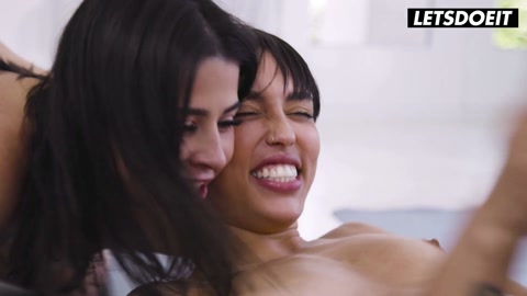 Naked Yoga Leads to a Steamy Lesbian Threesome