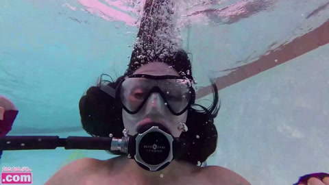 Underwater Rolls in Cosplay and Scuba Gear