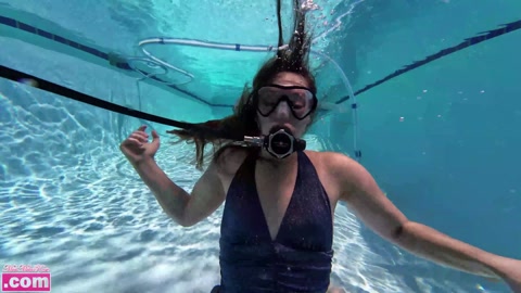 Forward Rolls with Scuba Tank