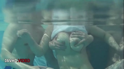 Poolside Encounter with Two Partners